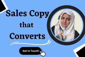 craft a convincing sales copy, landing page copy and copywriting