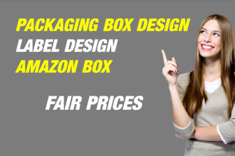 do modern and creative product packaging box design and abel