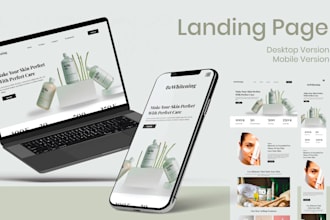 design and develop a professional landing page