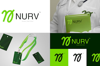 create a modern nurse logo design for small business