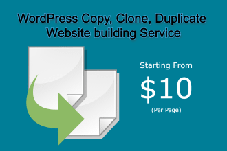 clone, copy, duplicate, customize, website with wordpress