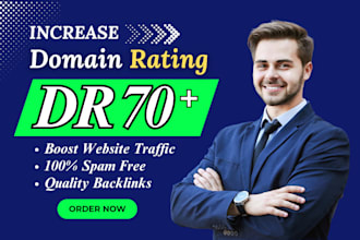 increase domain rating ahref DR using high authority SEO backlink