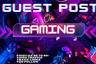do high da sports and gaming guest post with authority backlinks