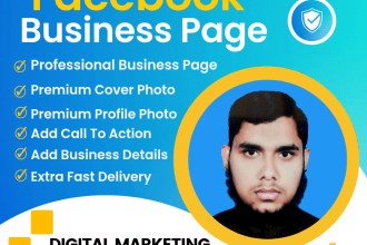 set up all social media pages and business pages on facebook