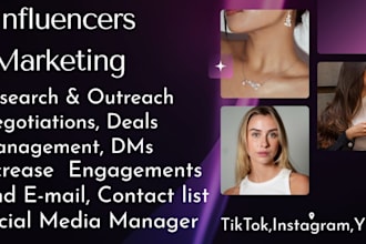 do influencer research and complete outreach