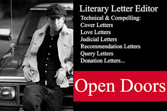 edit, revise and enhance your letters and cover letters