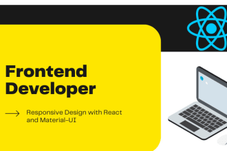 be your front end developer for react,material ui,chakra ui