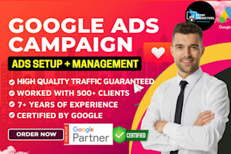setup and manage highly profitable google ads adwords PPC campaign