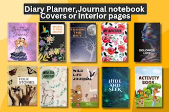 do planners, journals, diaries, notebooks or interior pages for amazon kdp