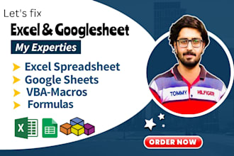 automate excel spreadsheet, google sheets using excel vba, macros, formulas