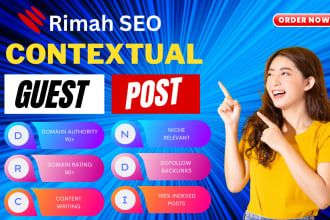 niche relevant contextual high da guest post dofollow backlinks