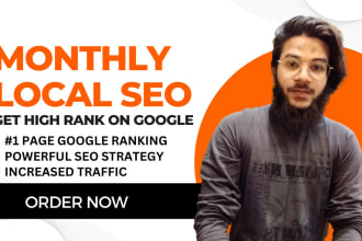 do monthly local SEO service for top google rankings