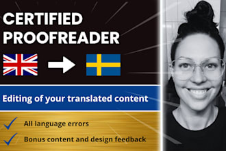 proofread your swedish content translated from english