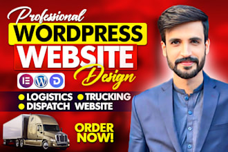 create logistics website, trucking dispatch, cargo website
