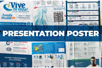 make a scietific poster or powerpoint presentation