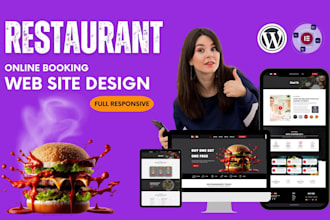 build an online booking restaurant website with wordpress elementor