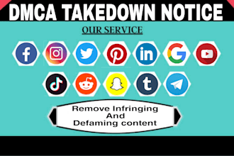 report harassing defaming content from google search and website under dmca