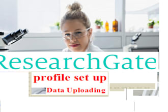 create researchgate profile, upload articles
