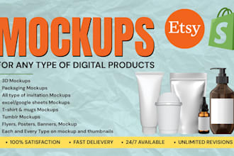 create any type of mockups for your digital products