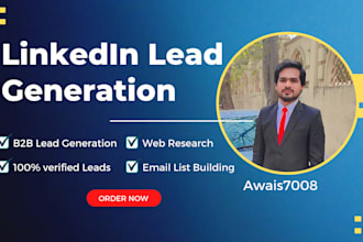 do linkedin lead generation and b2b email list building