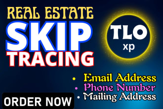 offer real estate bulk skip tracing with low price using tloxp and lexis nexis