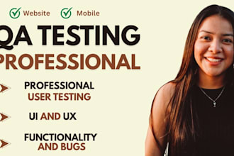 test and QA your website or app for bugs and usability