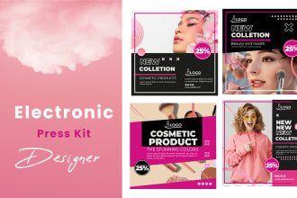 design stunning epk , media kit , press kit