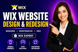 wix website design, redesign wix website and build wix website