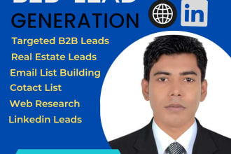 do b2b lead generation email address by using linked in