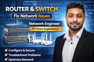 configure and troubleshoot your router, switch and wireless ap