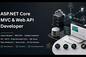 build asp dot net core web API and mvc application in c sharp net 8