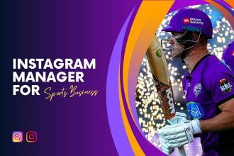 be social media manager instagram for your sports business