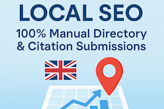 boost UK local SEO with manual directory, citation submissions