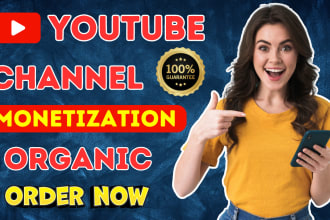 complete organic youtube channel monetization promotion
