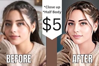 edit photos into realistic cartoons