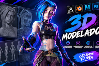esculpiré modelos 3d de alta calidad para impresión 3d