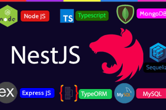 do backend with nest js node js express js mongodb mysql