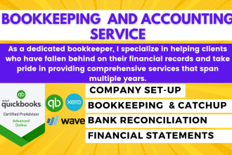 do setup clean up  bookkeeping quickbooks online xero wave