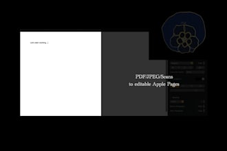 type and create apple pages from other document types