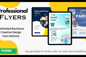 design flyers for marketing, fitness, medical, and events