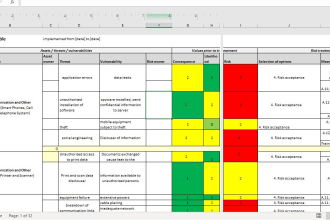 risk management and assessment using iso 27005 and 3100