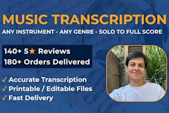 provide professional music transcription of any genre