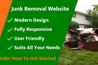 make well designed junk removal website