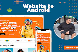 convert the website into an android app using webview