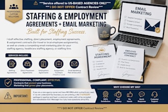 draft contracts for your staffing agency or healthcare staffing agency