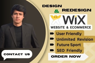 design and redesign wix ecommerce website and wix dropshipping store