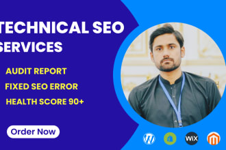 do website audit report and fix technical SEO problems