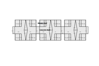do complicated roof sketch for commercial buildings