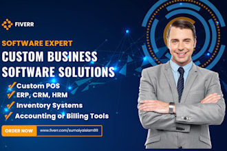 develop custom erp, CRM, pos, or business software