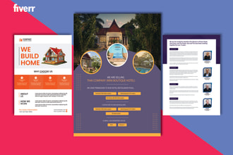 do your business brochure catalog flyer and company profile design in 4 hours
